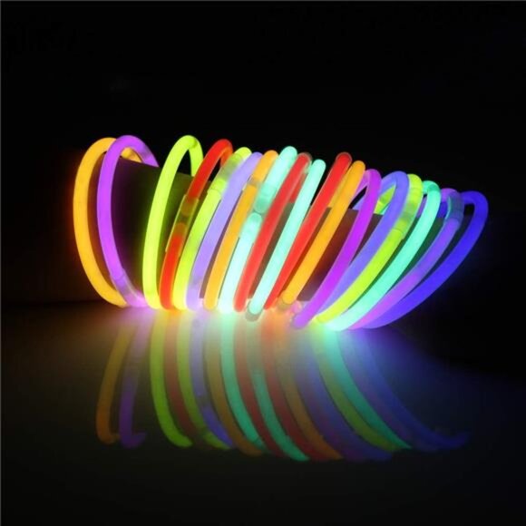 144-Piece Glow Stick Set: 8" Bracelets & Necklaces for Parties and Events - Picture 5 of 7